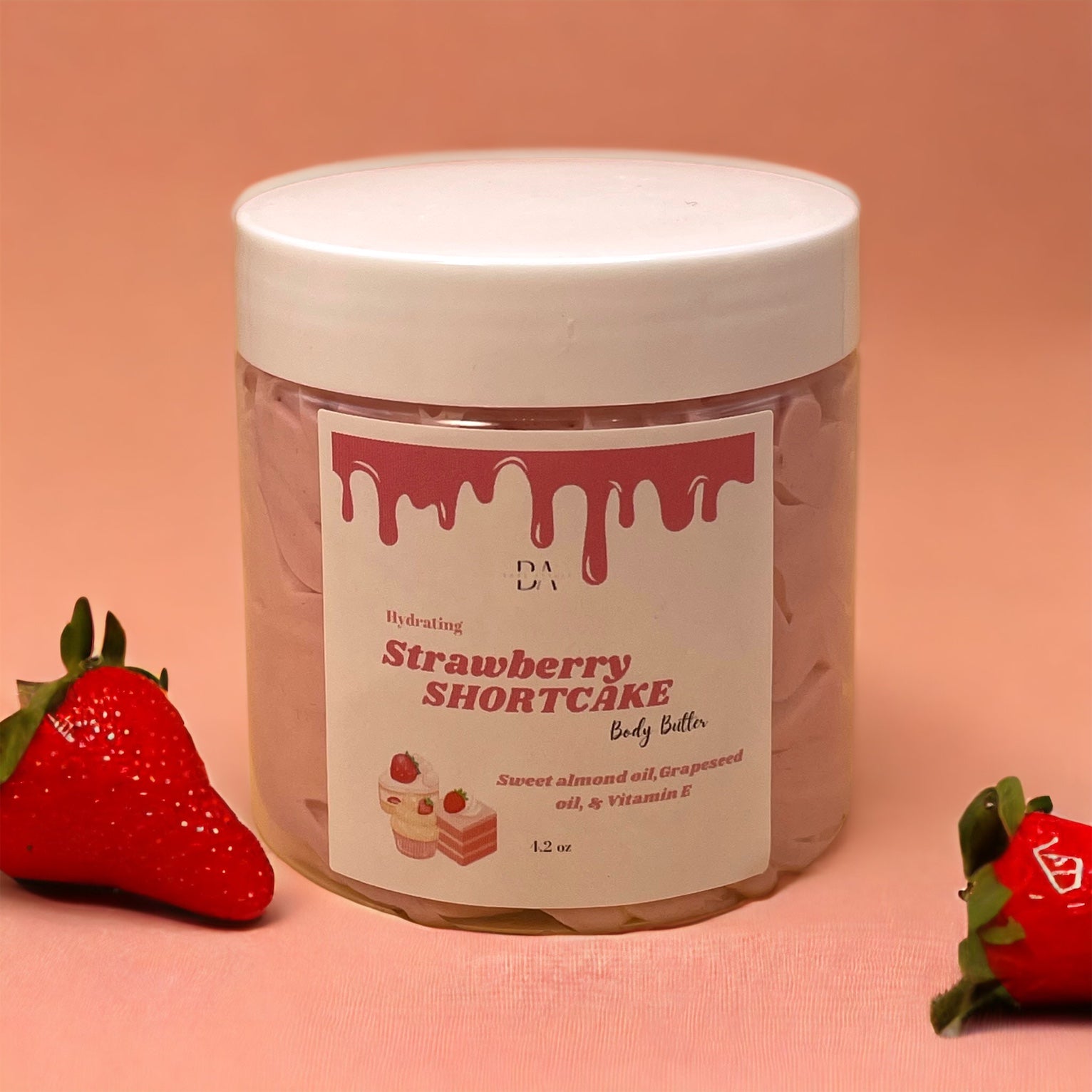 Strawberry Shortcake Body Bundle 4 Oz. Strawberry Shortcake Whipped Body  Butter & 1 Oz. Strawberry Shortcake Scented Body Oil, Strawberry 